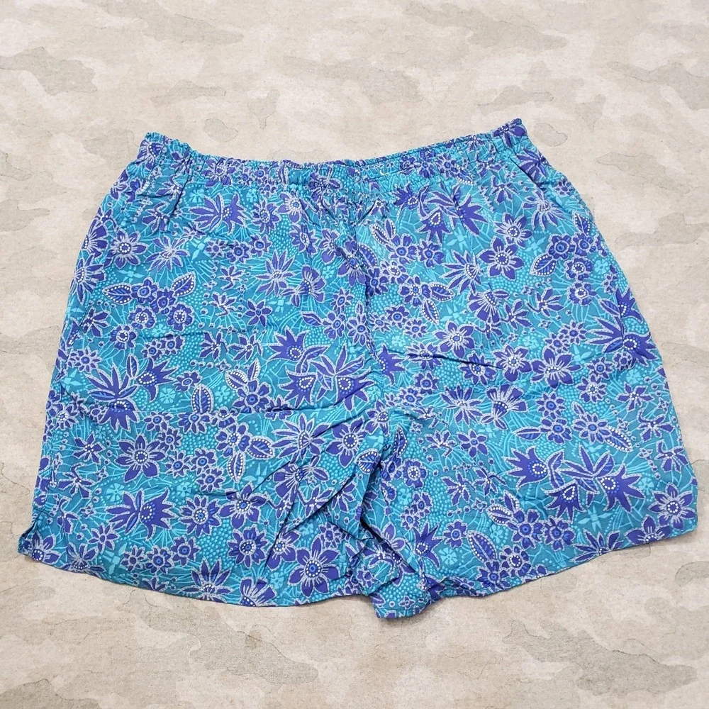 Vintage Weeds Shorts Mens 30 Blue Drawstring Surf Skate Outdoors Beach